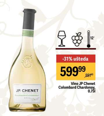 Vino JP Chenet Colombard Chardonnay, 0.75l