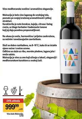 Vino belo Malvazija