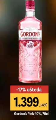 Gordon's Pink 40%, 70cl