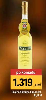 Liker od limuna Limoncello, 0,5l