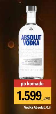 Vodka Absolut.