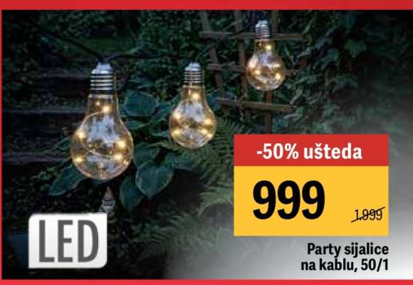 Party sijalice na kablu, 50/1