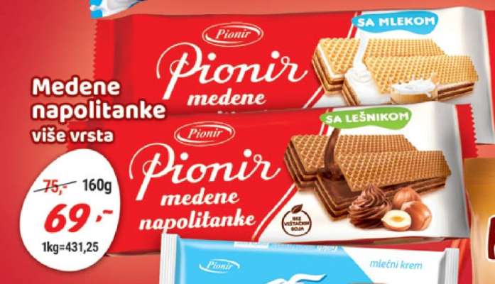 Pionir medene napolitanke