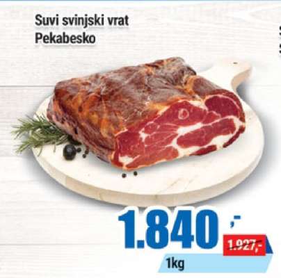 Suvi svinjski vrat Pekabesko