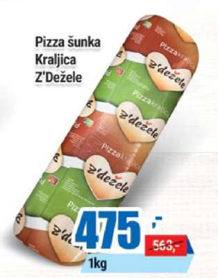 Pizza šunka Kraljica Z' Dežele