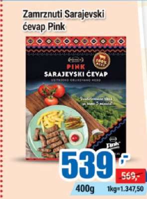 Zamrznuti Sarajevski ćevap Pink