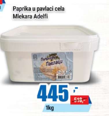 Paprika u pavlaci cela Mlekara Adelfi