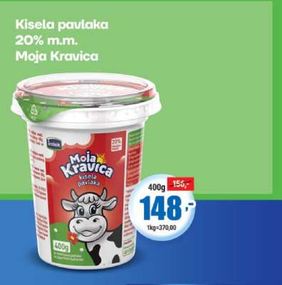 Kisela pavlaka 20% m.m. Moja Kravica