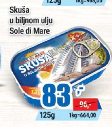 Skuša u biljnom ulju Sole di Mare