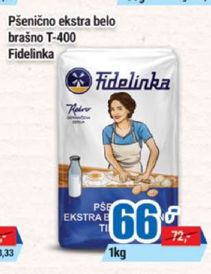 Pšenično ekstra belo brašno T-400 Fidelinka