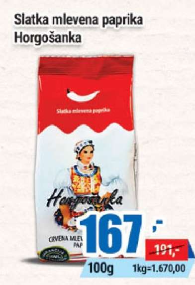 Slatka mlevena paprika Horgoška