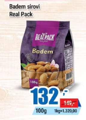 Badem sirovi Real Pack