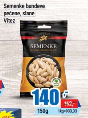 Semenke bundeve pečene slane