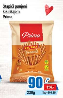 Štapići punjeni kikirikijem Prima