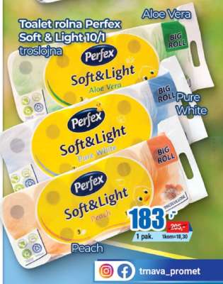 Toalet rolna Perfex Soft & Light 10/1
