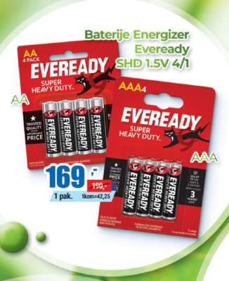 Baterije Energizer Eveready