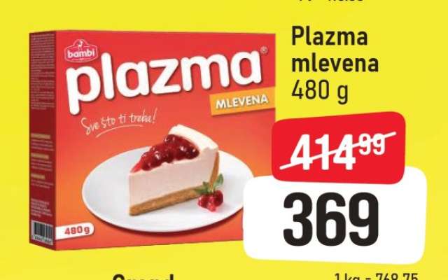 Plazma mlevena 480 g