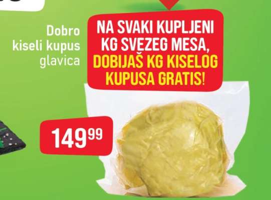 Dobro kiseli kupus glavica