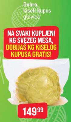 Dobro kiseli kupus glavica