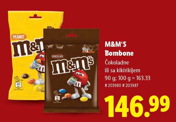 M&M's bombone