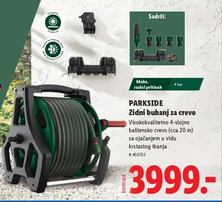 PARKSIDE Zidni bubanj za crevo