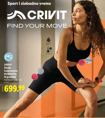 CRIVIT Ženske funkcionalne biciklističke ili grudnjak