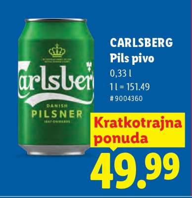 Carlsberg Pils pivo