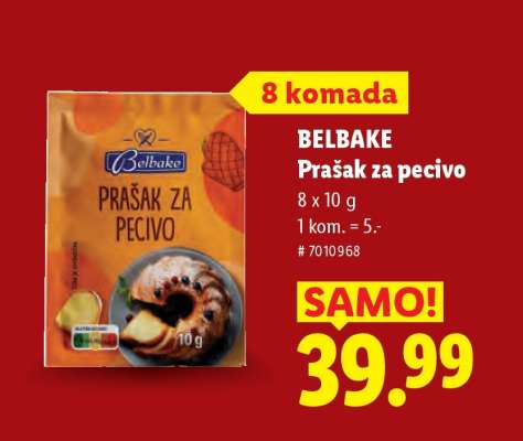 Belbake Prašak za pecivo