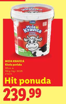 MOJA KRAVICA KISELA PAVLAKA