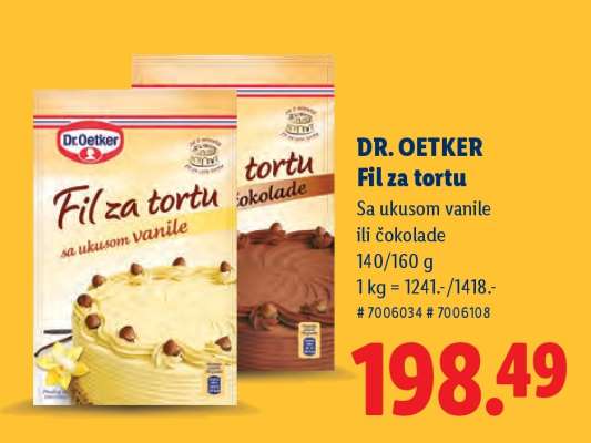 Dr. Oetker Fil za tortu