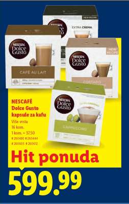 Nescafé Dolce Gusto kapsule za kafu