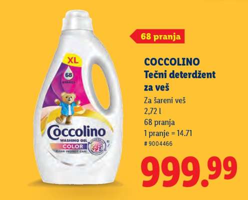 COCCOLINO Tečni deterdžent za veš