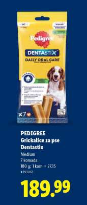 Pedigree Grickalice za pse Dentastix
