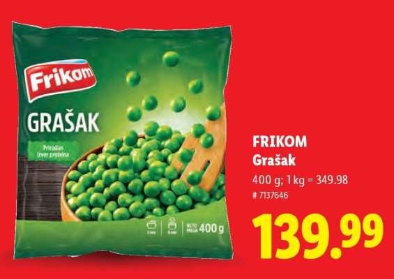 Frikom grašak