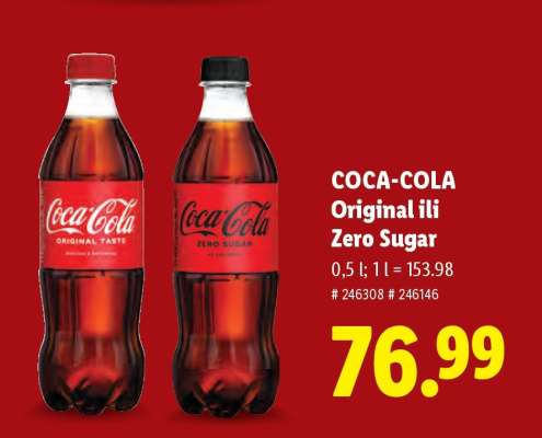 Coca-Cola Original ili Zero Sugar