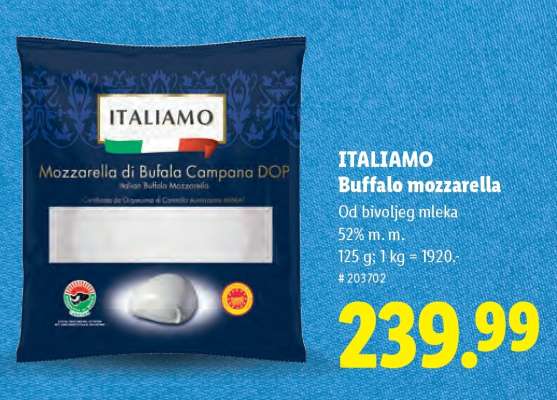 Italiamo Buffalo mozzarella