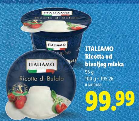 ITALIAMO Ricotta od bivoljeg mleka