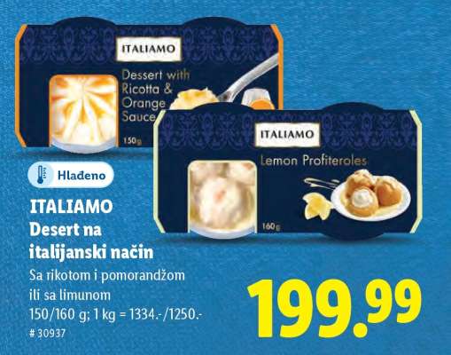 Italiamo desert na italijanski način
