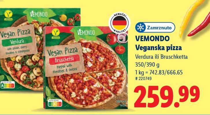 Vemondo Veganska pizza