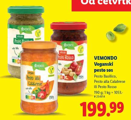 Vemondo Veganski pesto sos
