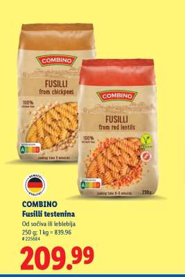 COMBINO Fusilli testenina