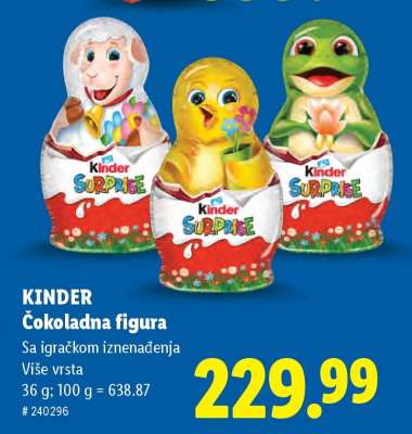 Kinder Čokoladna figura