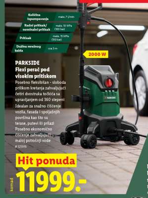 PARKSIDE Flexi perač pod visokim pritiskom