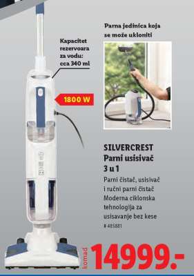 SILVERCREST Parni usisivač 3 u 1