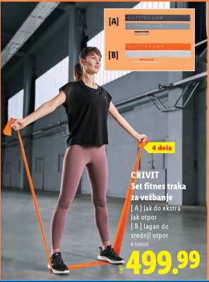 Crivit Set fitnes traka za vežbanje