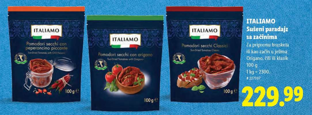 Italiamo Sušeni paradajz sa začinima