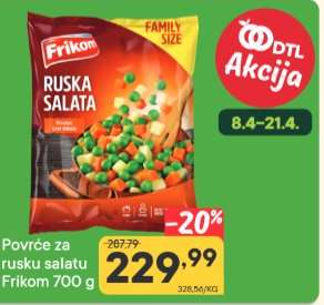 Povrće za rusku salatu Frikom 700 g