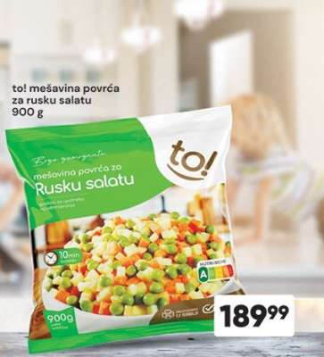 to! mešavina povrća za rusku salatu