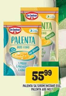 Dr. Oetker Palenta sa sirom