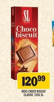 KEKS CHOCO BISCUIT CLASSIC 125G SL